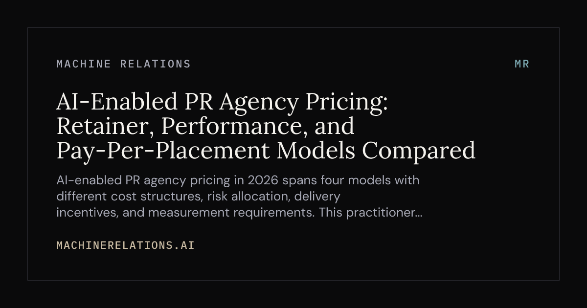 Pr Retainer AI-Enabled PR Agency Pricing: Retainer... | MR Research