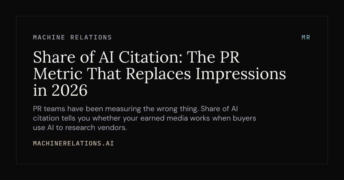 Giration Machine Share of AI Citation: The PR Metric That... | MR Research